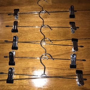 16 Hanger for pants/ garments metal great condition rubber grips adjustable size